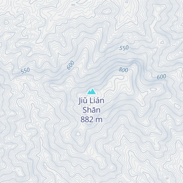 Map of Jiǔ Lián Shān