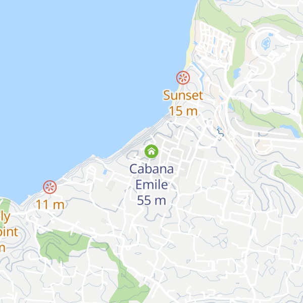 Map of Cabana Emile