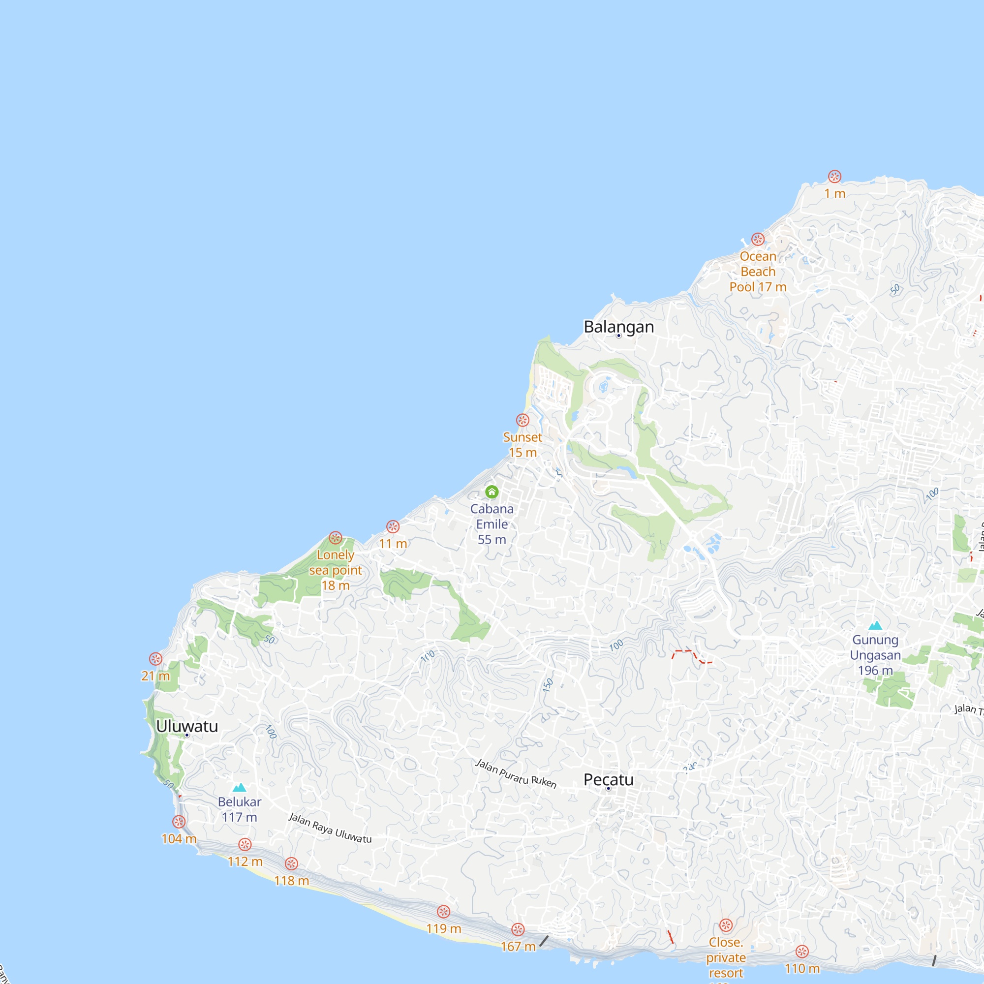 Cabana Emile map