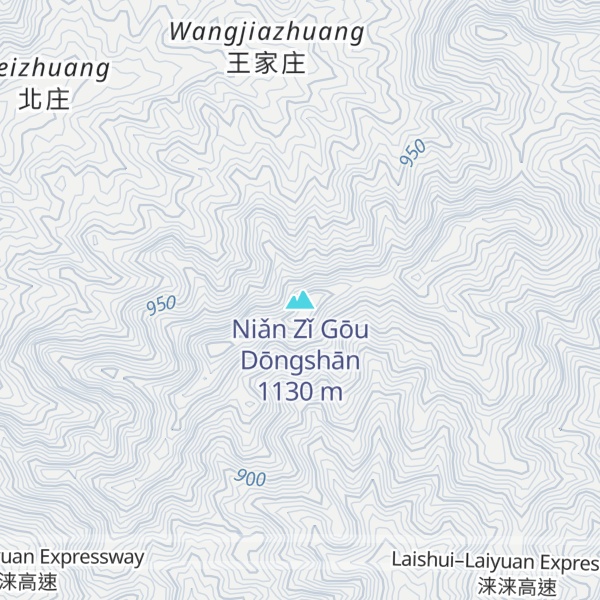 Map of Niǎn Zǐ Gōu Dōngshān