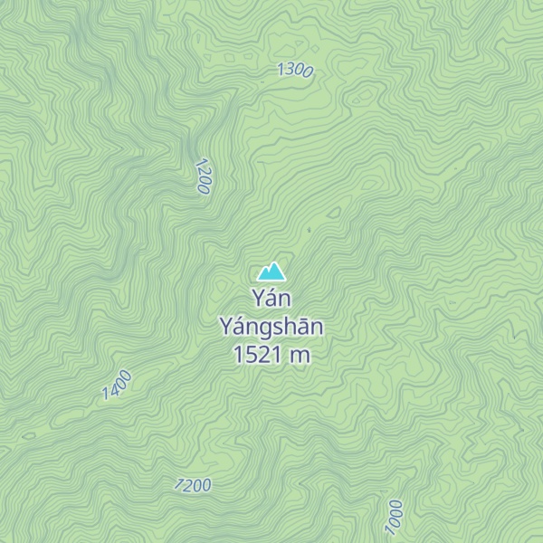 Map of Yán Yángshān