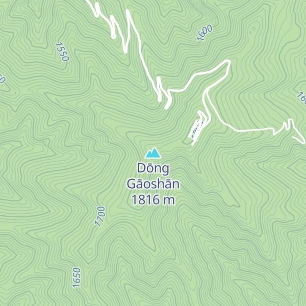 Map of Dōng Gāoshān