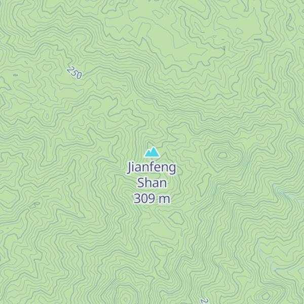 Map of Jianfeng Shan