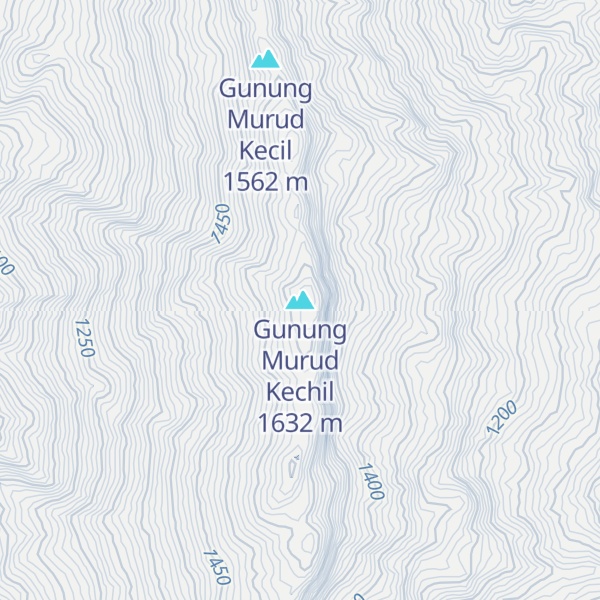 Map of Gunung Murud Kechil