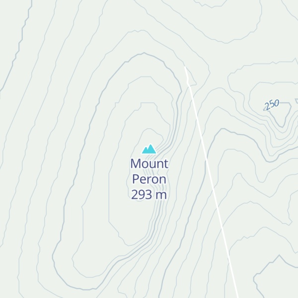 Map of Mount Peron