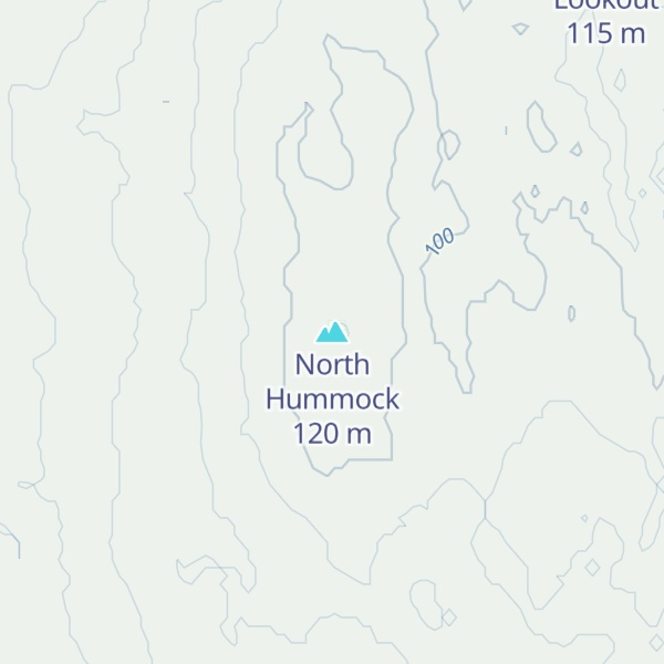 Map of North Hummock