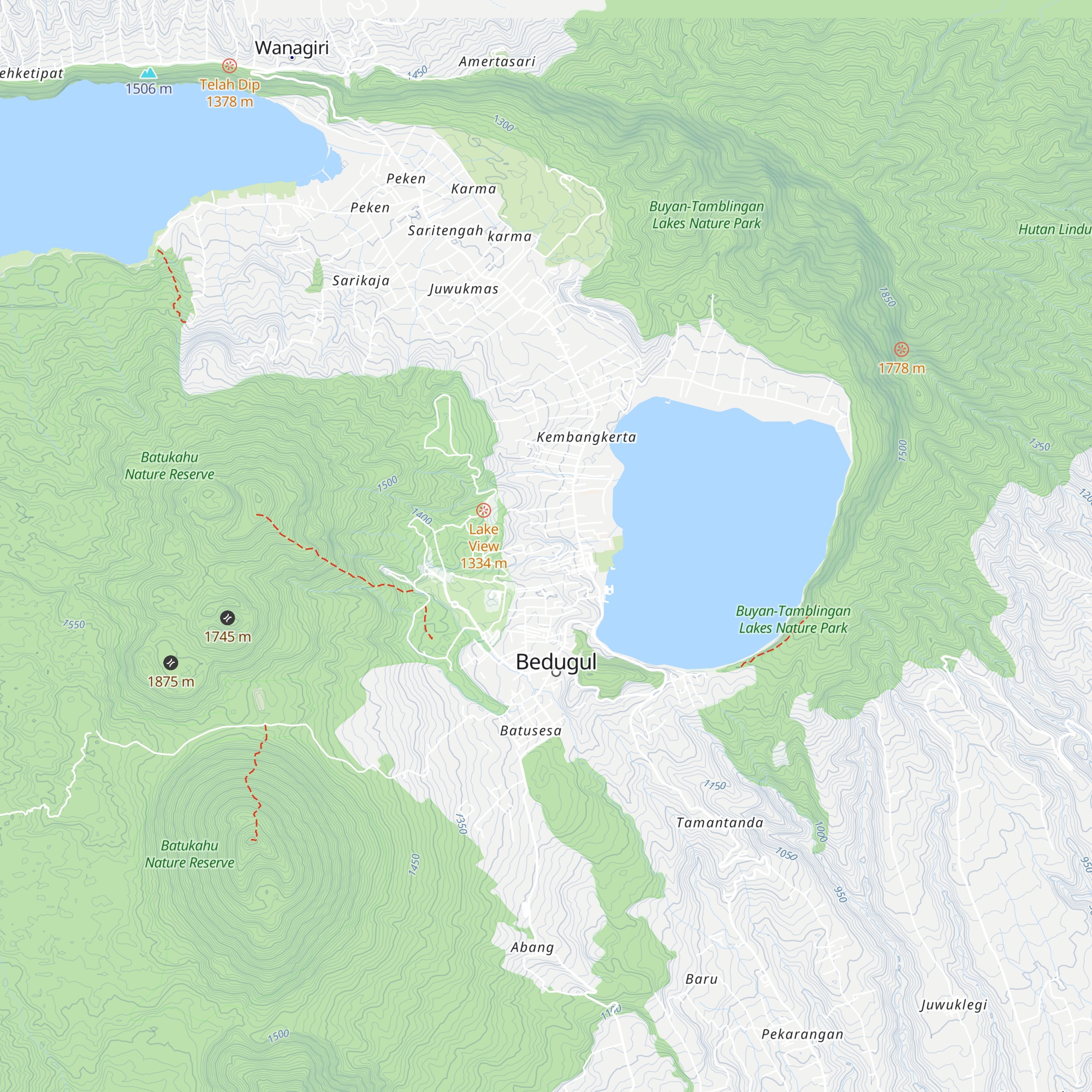 ECO Bedugul adventurer camp map