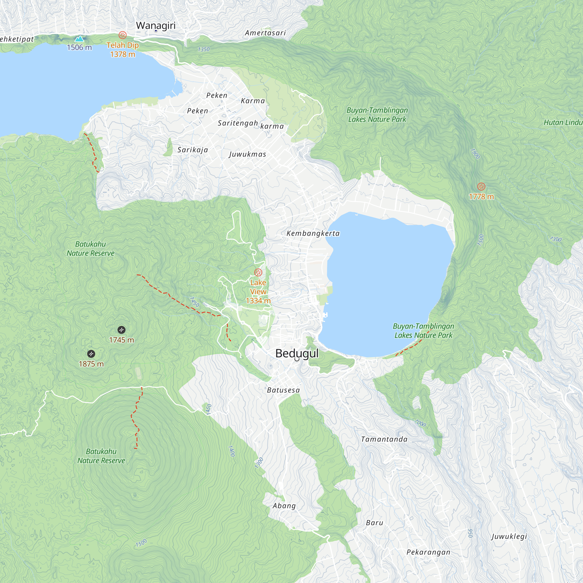 ECO Bedugul adventurer camp map