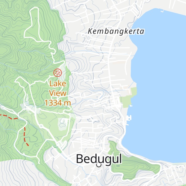 Map of ECO Bedugul adventurer camp