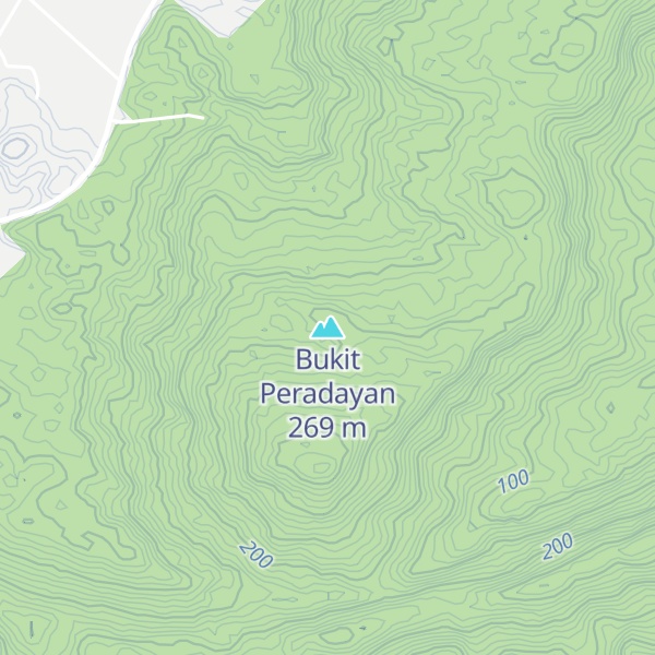 Map of Bukit Peradayan
