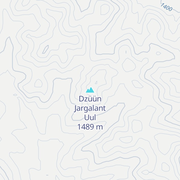 Map of Dzüün Jargalant Uul