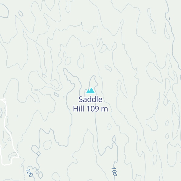 Map of Saddle Hill