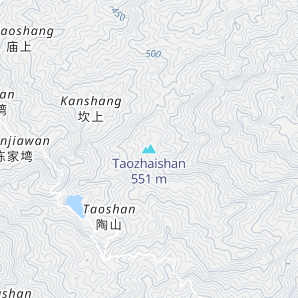 Map of Taozhaishan