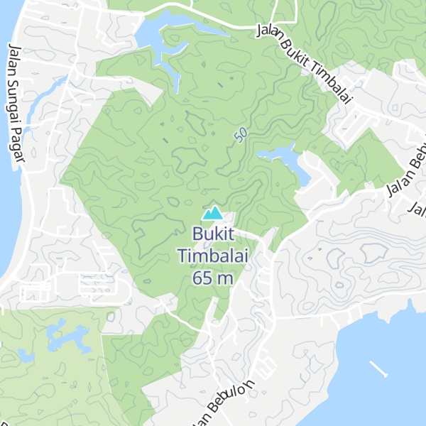 Map of Bukit Timbalai