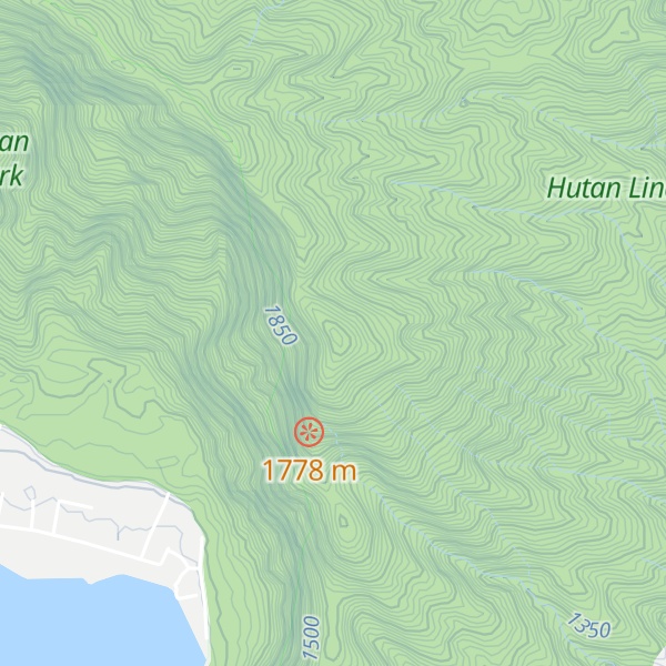 Map of Gunung Pucak Mangu / Gunung Catur