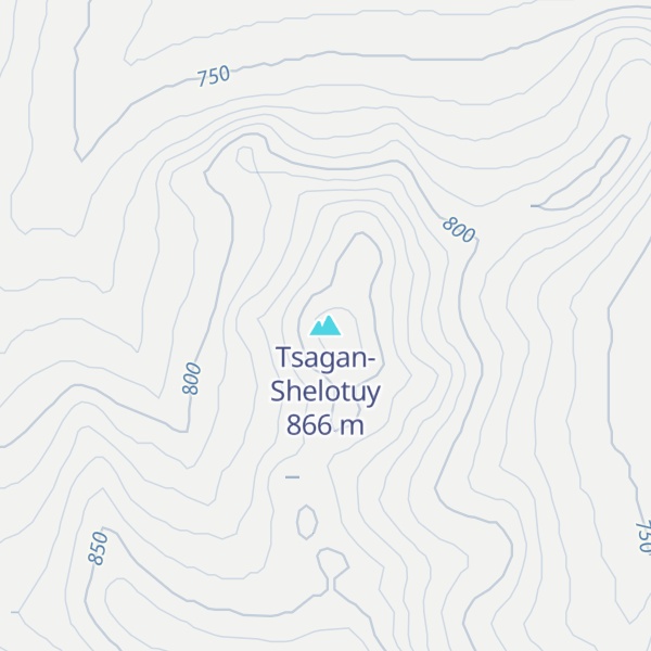 Map of Tsagan-Shelotuy