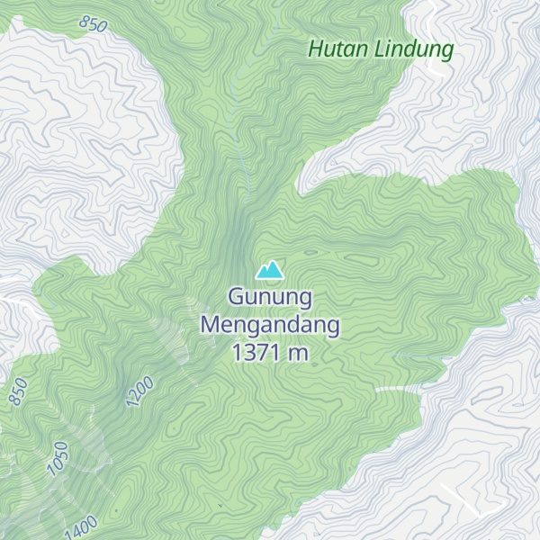 Map of Gunung Mengandang