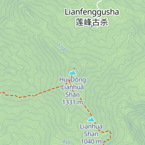 Map of Huì Dōng Liánhuā Shān