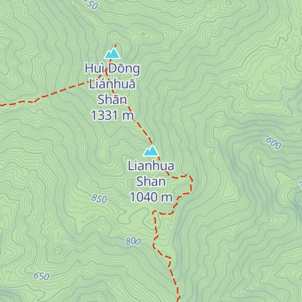 Map of Lianhua Shan