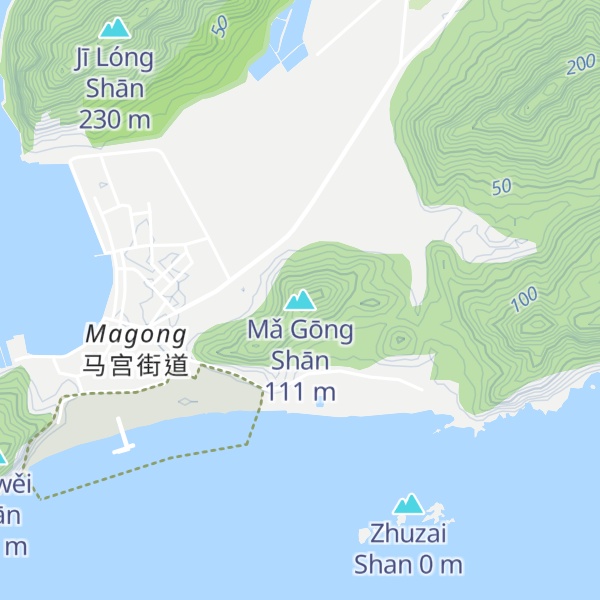 Map of Mǎ Gōng Shān