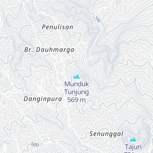 Map of Munduk Tunjung