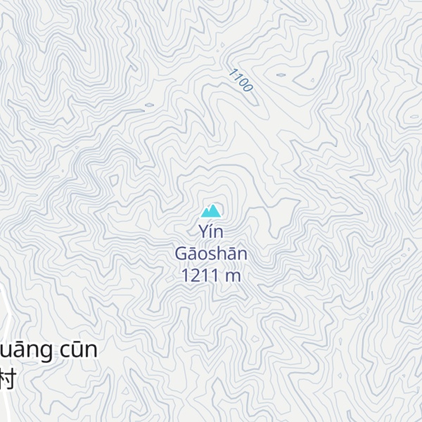 Map of Yín Gāoshān