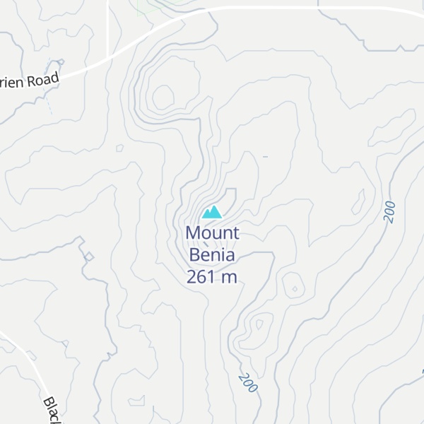 Map of Mount Benia