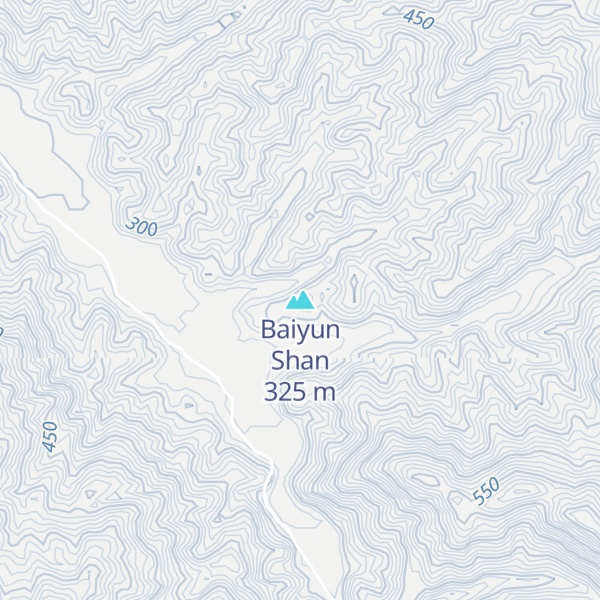 Map of Baiyun Shan
