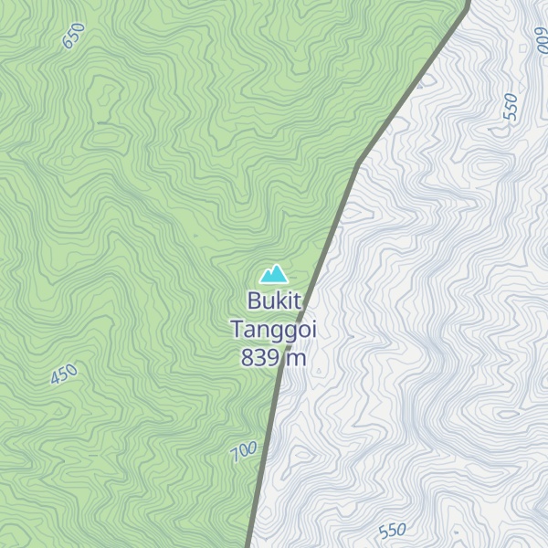 Map of Bukit Tanggoi