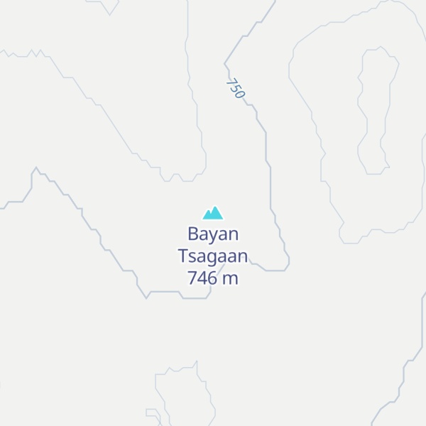 Map of Bayan Tsagaan