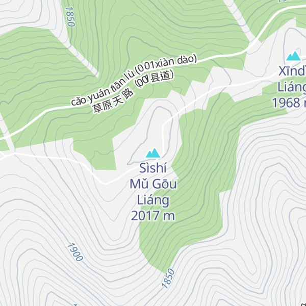 Map of Sìshí Mǔ Gōu Liáng