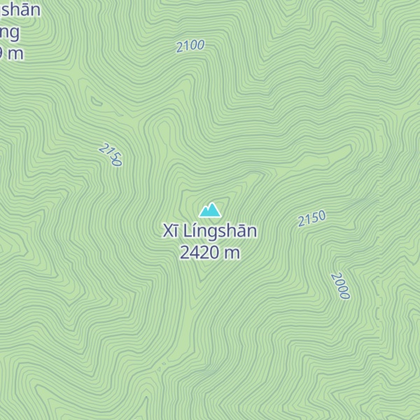 Map of Xī Língshān