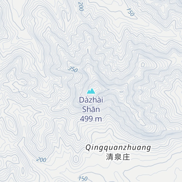 Map of Dàzhài Shān