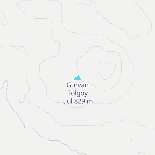 Map of Gurvan Tolgoy Uul
