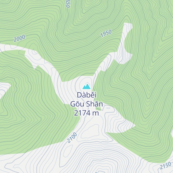 Map of Dàběi Gōu Shān
