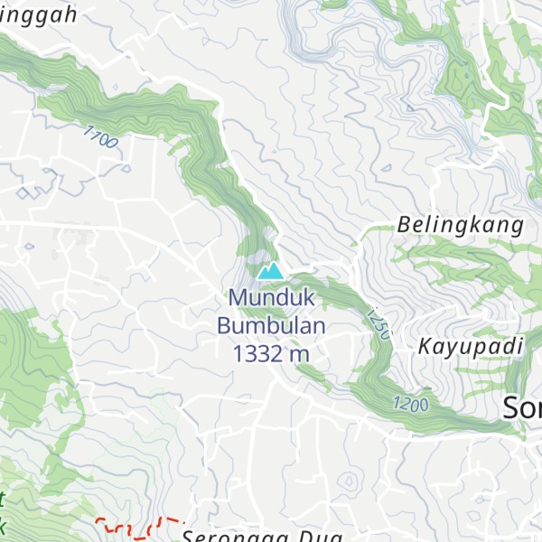 Map of Munduk Bumbulan