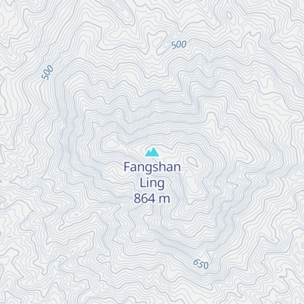 Map of Fangshan Ling