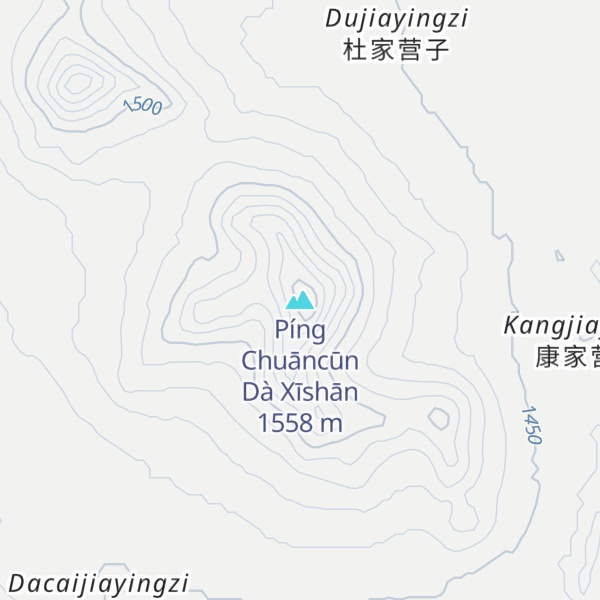 Map of Píng Chuāncūn Dà Xīshān