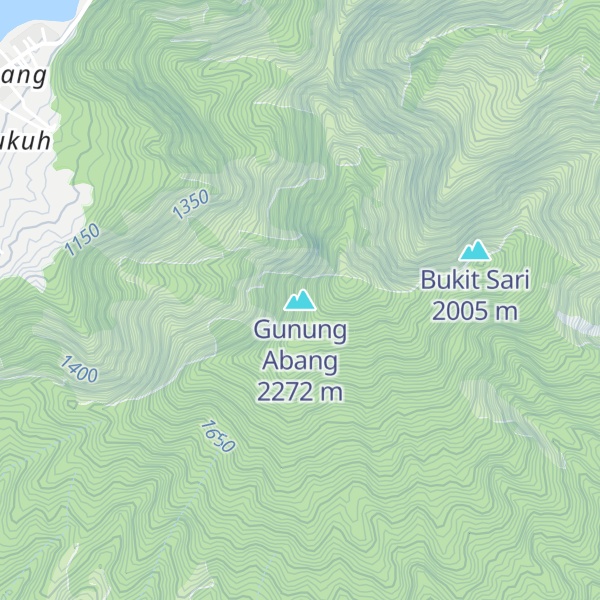 Map of Gunung Abang