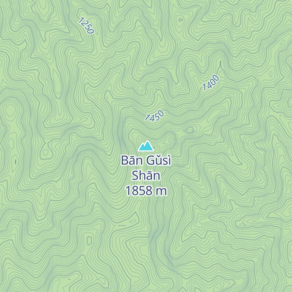 Map of Bān Gǔsì Shān