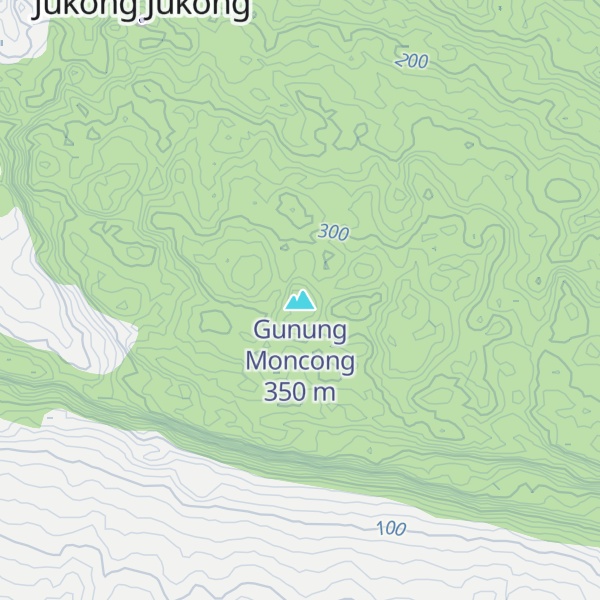 Map of Gunung Moncong