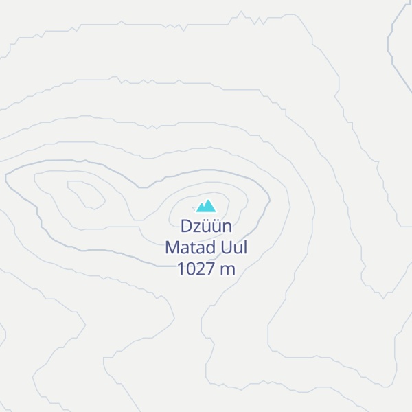 Map of Dzüün Matad Uul