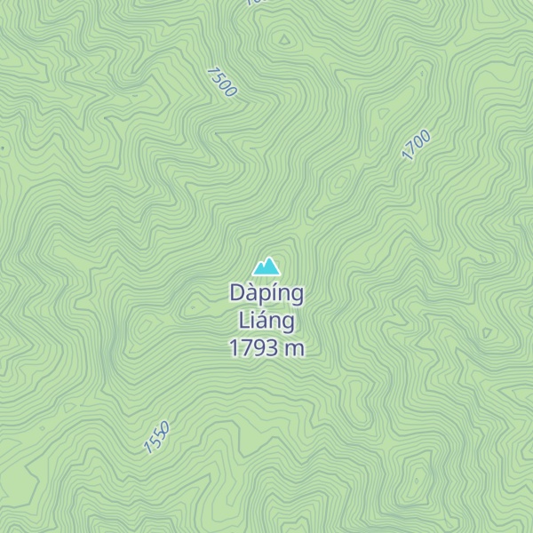 Map of Dàpíng Liáng
