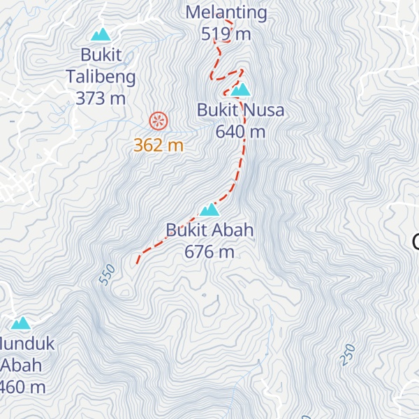 Map of Bukit Abah