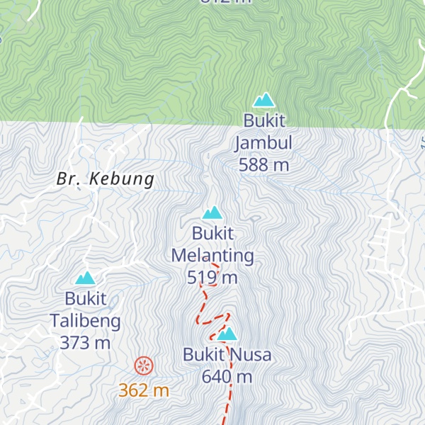 Map of Bukit Melanting
