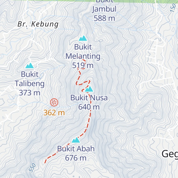 Map of Bukit Nusa