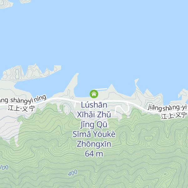 Map of Lúshān Xīhǎi Zhǔ Jǐng Qū Sīmǎ Yóukè Zhōngxīn