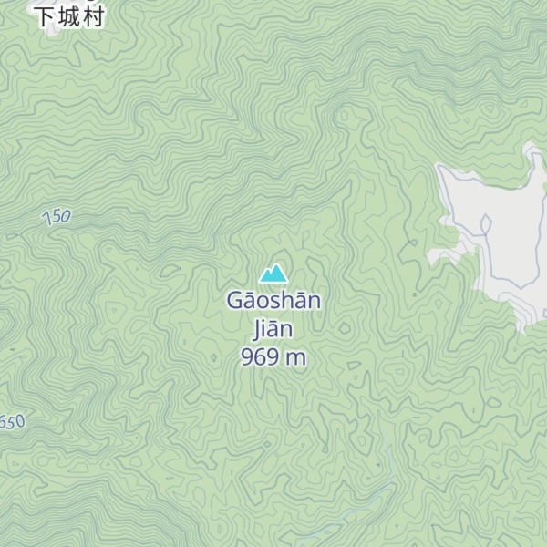 Map of Gāoshān Jiān