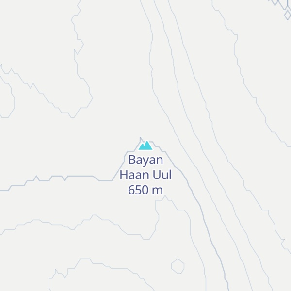 Map of Bayan Haan Uul