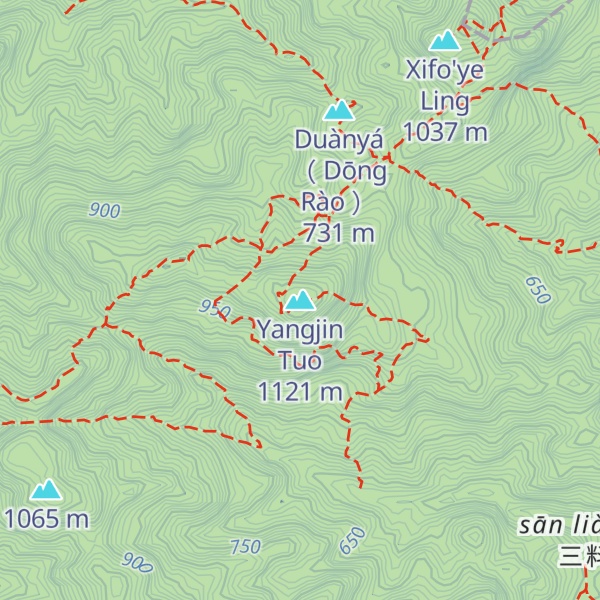 Map of Yangjin Tuo